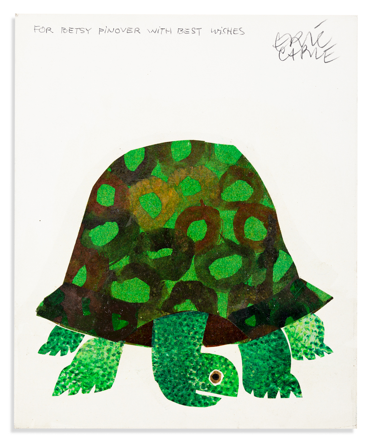 ERIC CARLE (1929- ) The Foolish Tortoise. [CHILDRENS / TURTLES]